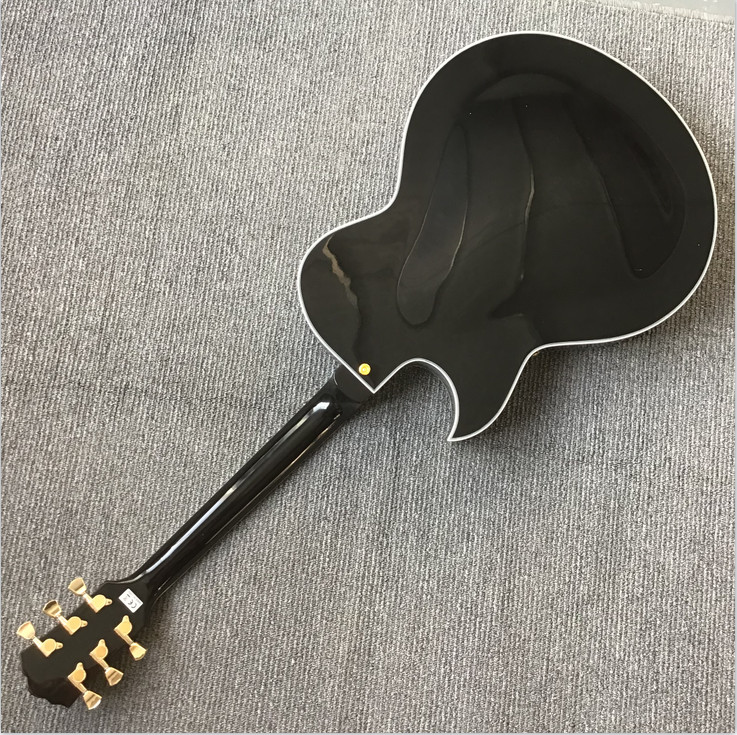 Semi Hollow Body Electric Guitar Byrdland Black Archtop 596mm Free