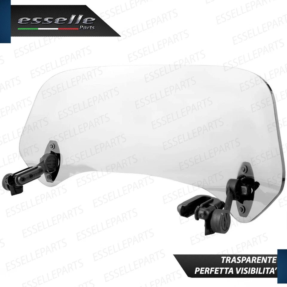 DEFLETTORE PARABREZZA CUPOLINO TRASPARENTE REGOLABILE PER HONDA CH 125 - Immagine 4 di 4