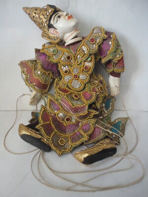 Marionnette Jester de CzechMarionettes collection traditionnelle sculptée à la main (fabriquée en République tchèque) - France