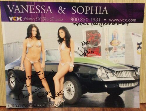 VANESSA and SOPHIA SIGNED ADULT FILM STAR PORN 8X10 SLICK HOT AVN LAS VEGAS eBay photo