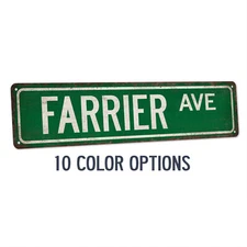 Farrier Street Sign Blacksmith Decor Horse Shoe Ranch Stable Forge 104180021007