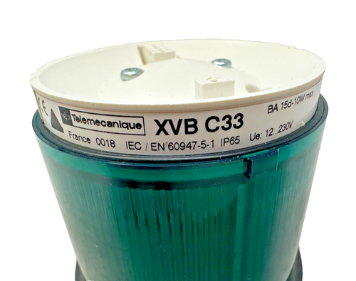 Telemecanique XVB C33 luce a pila verde - Foto 2 di 3