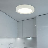 Led Aufbau Panel Decken Lampe Weiß Schlaf Wohn Zimmer Design Flur Leuchte Rund