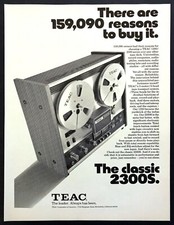 1975 TEAC Classic 2300S Tape Recorder photo "It's Unbeatable" vintage print ad