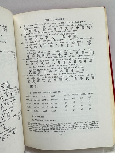 Conversational Chinese By Teng Ssu-yu  Hardcover 1962 Grammatical notes 6th ed - Imagen 5 de 8