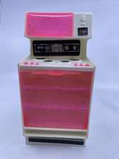 Vtg 1978 Barbie Dream House Kitchen Stove Microwave Oven Pink Door L1