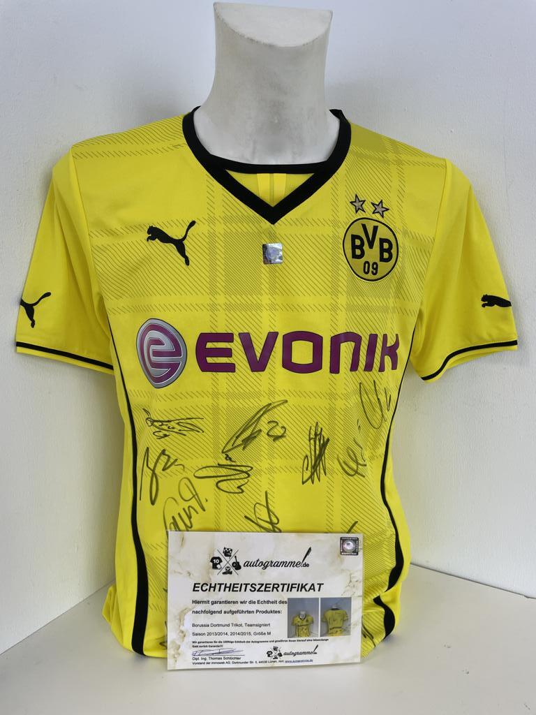 Borussia Dortmund サイン入りユニフォーム Bvb Jersey 2013/2014 Team Signed Borussia Dortmund Coa Puma M | eBay