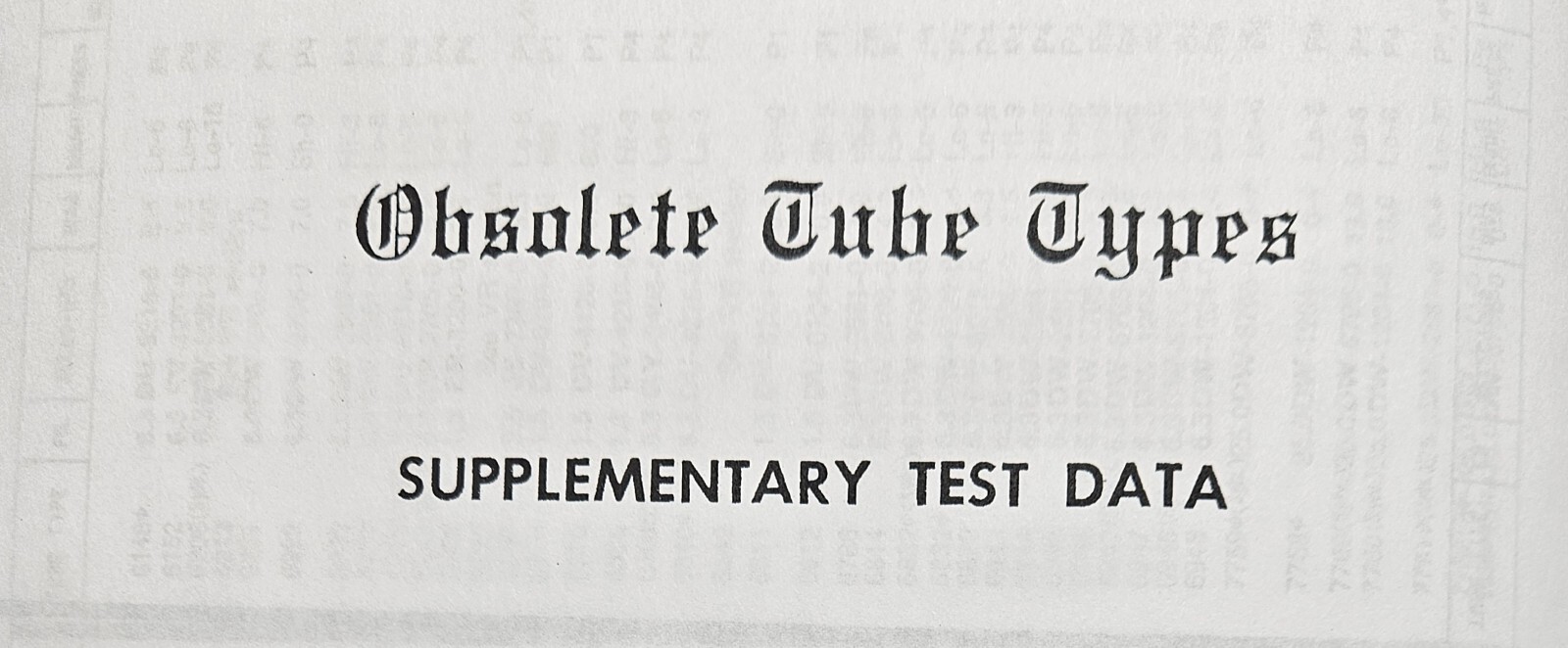 WESTERN ELECTRIC  KS-15750-L1 & L2 Tube Test Data, ALL the Data There Is.