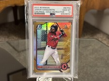 2022 Bowman #BCP-80 Junior Sanquintin 1st Chrome Gold Refractor 27/50 PSA 10