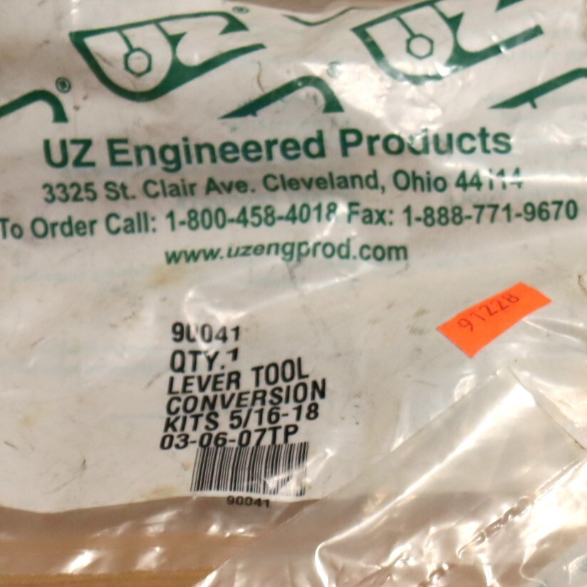 One UZ Engineered Products Lever Tool Conversion Kit 5/16-18 90041 03-06-07TP