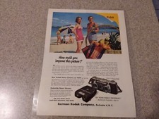 ORGINAL 1958 LAMINATED EASTMAN KODAK CAMERA ADD
