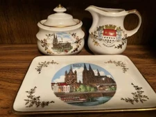SHIPS FREE Vintage Kleiber Bavaria Koln a. Rhein 22 Karat Gold Tea Coffee Set