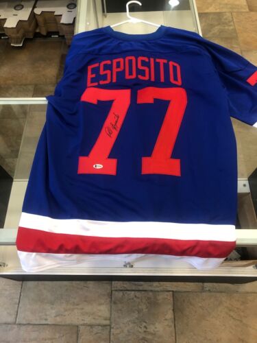 NY New York Rangers Phil Esposito Autographed Custom Jersey BAS COA BUF - Picture 1 of 2