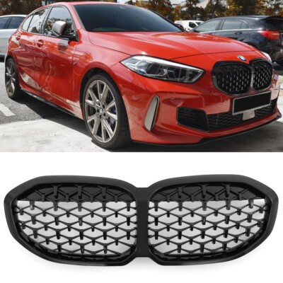 Grille Diamond Style Gloss Black for BMW 1 Series F40 | 2019-2026