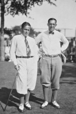 1927 Golfer Bobby Jones und Francis Ouimet 4x6 Foto