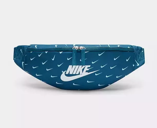 NIKE JORDAN HERITAGE WAIST PACK Crossbody Travel BLUE UNISEX ZIP