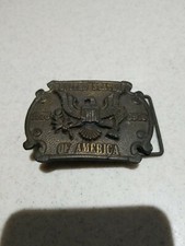 Vintage Brass United States of America Bicentennial 1776-1976 Belt Buckle USA