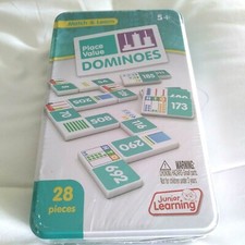 Junior Learning Place Value Dominoes Match  Learn Educational Game JL489 NEW