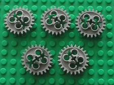 5 x LEGO Technic Gear 24 Tooth