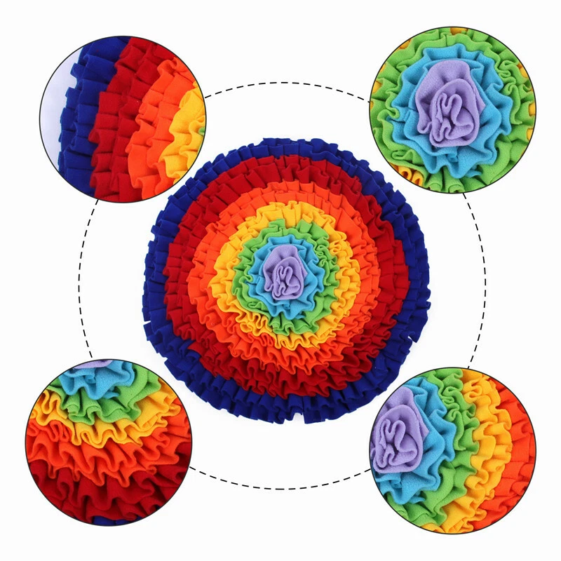 Schnüffelteppich Trainingsmatte für Hund&Katze Futtermatte Puzzle Spielzeug 55cm - Bild 4 von 4