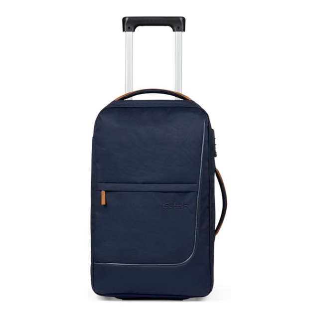 Satch - Cabin Size Trolley Flow S - Pure Navy NZ6894 Satch - Cabin Size Trolley Flow S - Pure Navy NZ6894