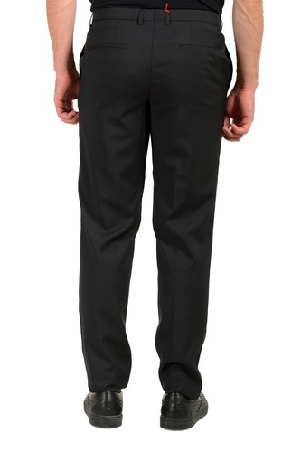 Pantalone elegante Hugo Boss uomo "Hers" 100% lana grigio - Foto 3 di 5