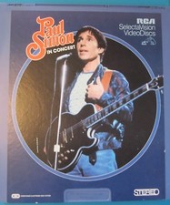 Vintage Videodisc RCA SelectaVision PAUL SIMON - IN CONCERT - CED