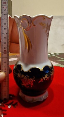 Vase Weimar Porzellan  Kobalt (22195)