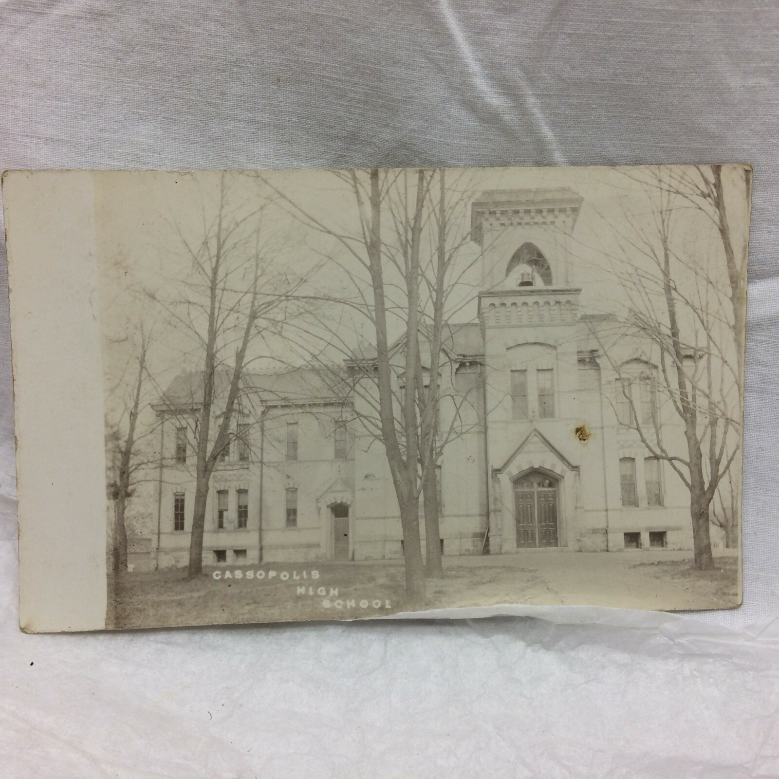Vintage 1912 Postcard Real Photo Cassopolis High School Michigan eBay