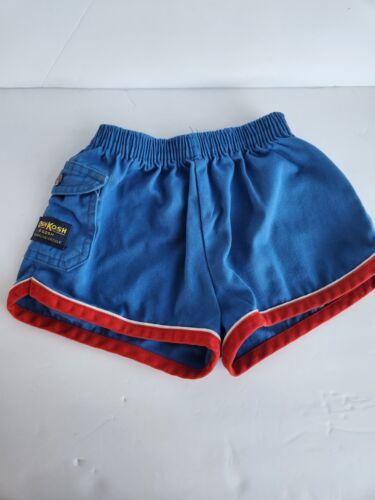 Pantalon vintage VHTF OshKosh B'gosh bloc couleur années 80 années 70 rouge bleu fabriqué aux États-Unis - Photo 1/6