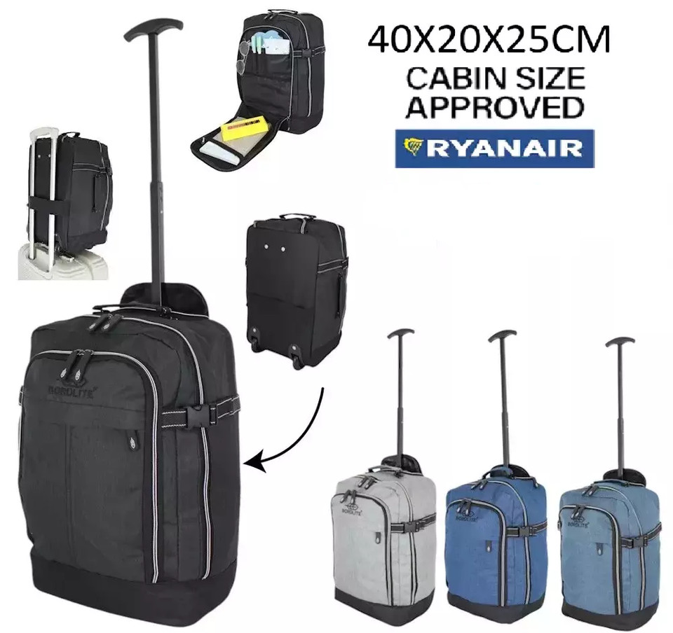 40x20x25cm Ryanair debajo del asiento equipaje de mano bolsa de cabina trolley maleta bolsa
