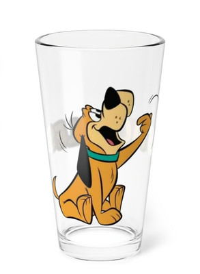 Snuffles Pint Glass, 16oz - Quick Draw McGraw Show - Hanna-Barbera Cartoon 1960s