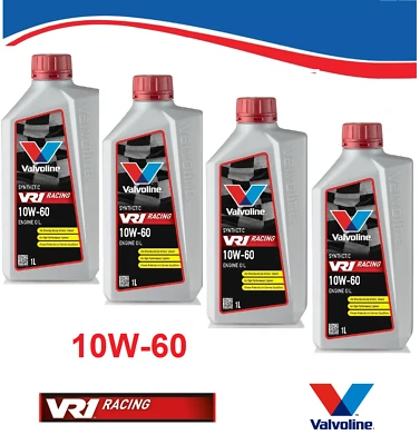 OLIO 10W60 4 LITRI Motore VALVOLINE VR1 RACING 10W-60 NO 300V NO PAKELO NO MOBIL