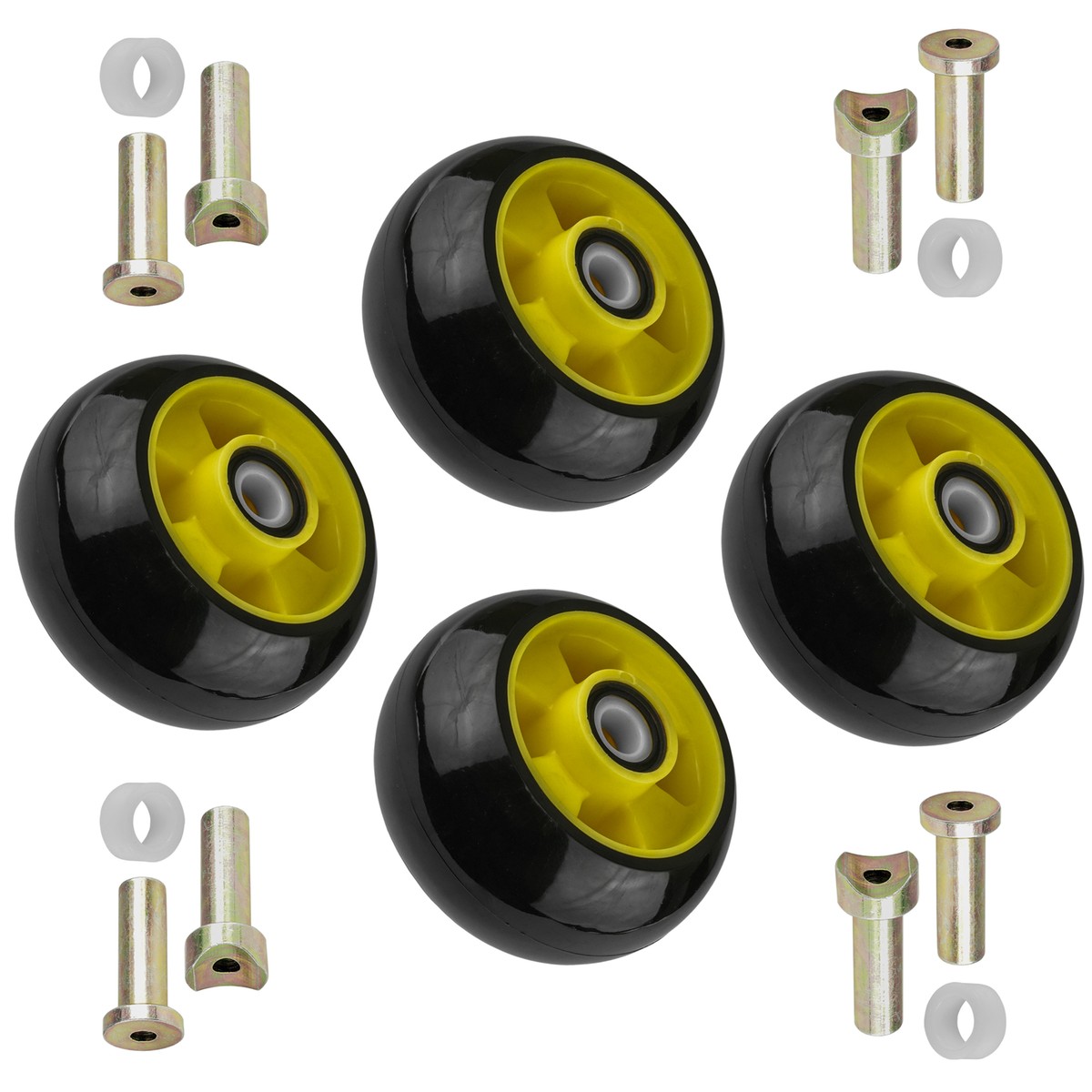 4 Deck Wheel Kit fits John Deere 425 445 and 455 with 48