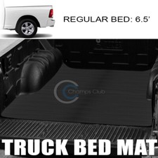 Fits 02-18 Dodge Ram 6.46.5 Ft Horizontal Style Rubber Truck Bed Mat Liner V2