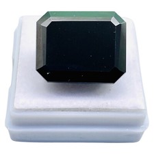 Black Moissanite 17.7x14mm Octagon Cut Top Quality Loose Gemstone 24.20 Cts