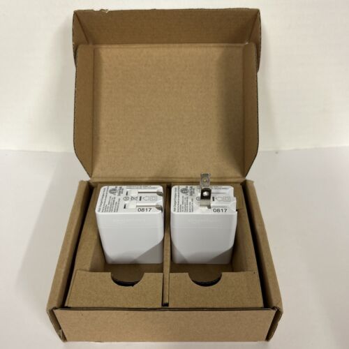 AmazonBasics One-Port USB Wall Charger (2.4 Amp) - White (2-Pack) - 第 1/4 張圖片