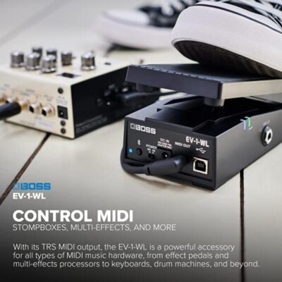 Boss EV-1-WL World's first wireless MIDI expression pedal Shipping