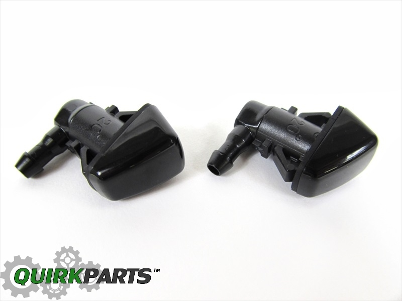 2x Front Windshield Washer Nozzles For Jeep Liberty 08-12 & Dodge Nitro 07-11