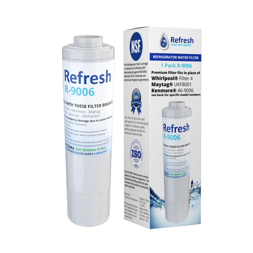 Refresh UKF8001 Replacement Water Filter for KitchenAid KFIS27CXMS3 Refrigerator