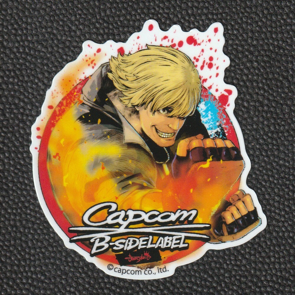CAPCOM x B-Side Label Sticker Ken Street Fighter 6 SF6 Japanese