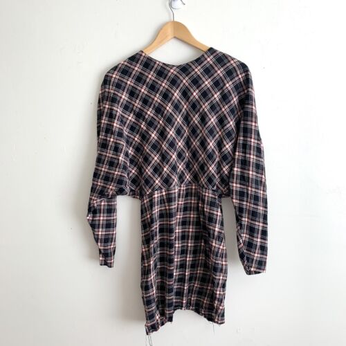 & Other Stories Plaid Cotton Oversized Boxy Long … - image 1
