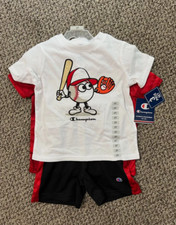 Champion Boy Baseball 3 pc set - 2 tee 1 short, size 2T NEW with Tag