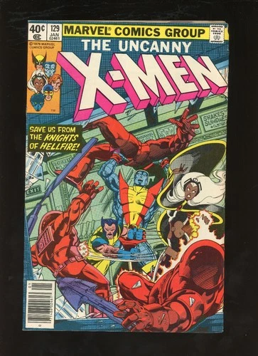 Uncanny X-Men #129 1980 Marvel Kitty Pryde Emma Frost VF