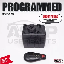 ⚡ VIN PROGRAMMED WIRELESS IGNITION NODE RECEIVER & KEY CHRYSLER DODGE 68064789AC