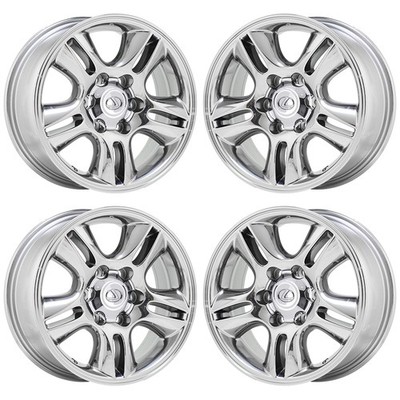 17'' Lexus GX470 Bright Chrome wheels rims Factory OEM set 74167 EXCHANGE