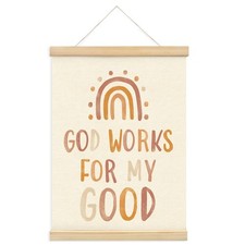Christian Nursery Wall Decor,God Works for My Good Wall Art