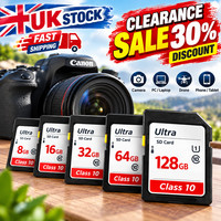 Full Size Ultra SD Memory Card 16GB 32GB 64GB 128GB SDHC Class 10 For Camera