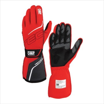 OMP IB0-0779-A01-060-L Tecnica Red/Black Large Driving Gloves
