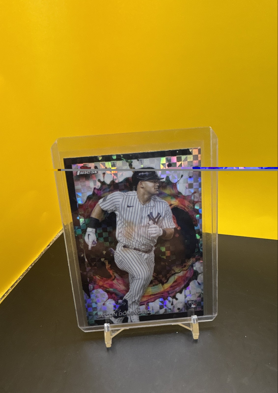 2024 Topps Finest - Rare Jasson Dominguez #267 Checkerboard Refractor (RC)